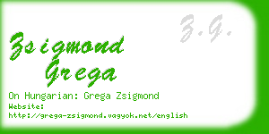 zsigmond grega business card
